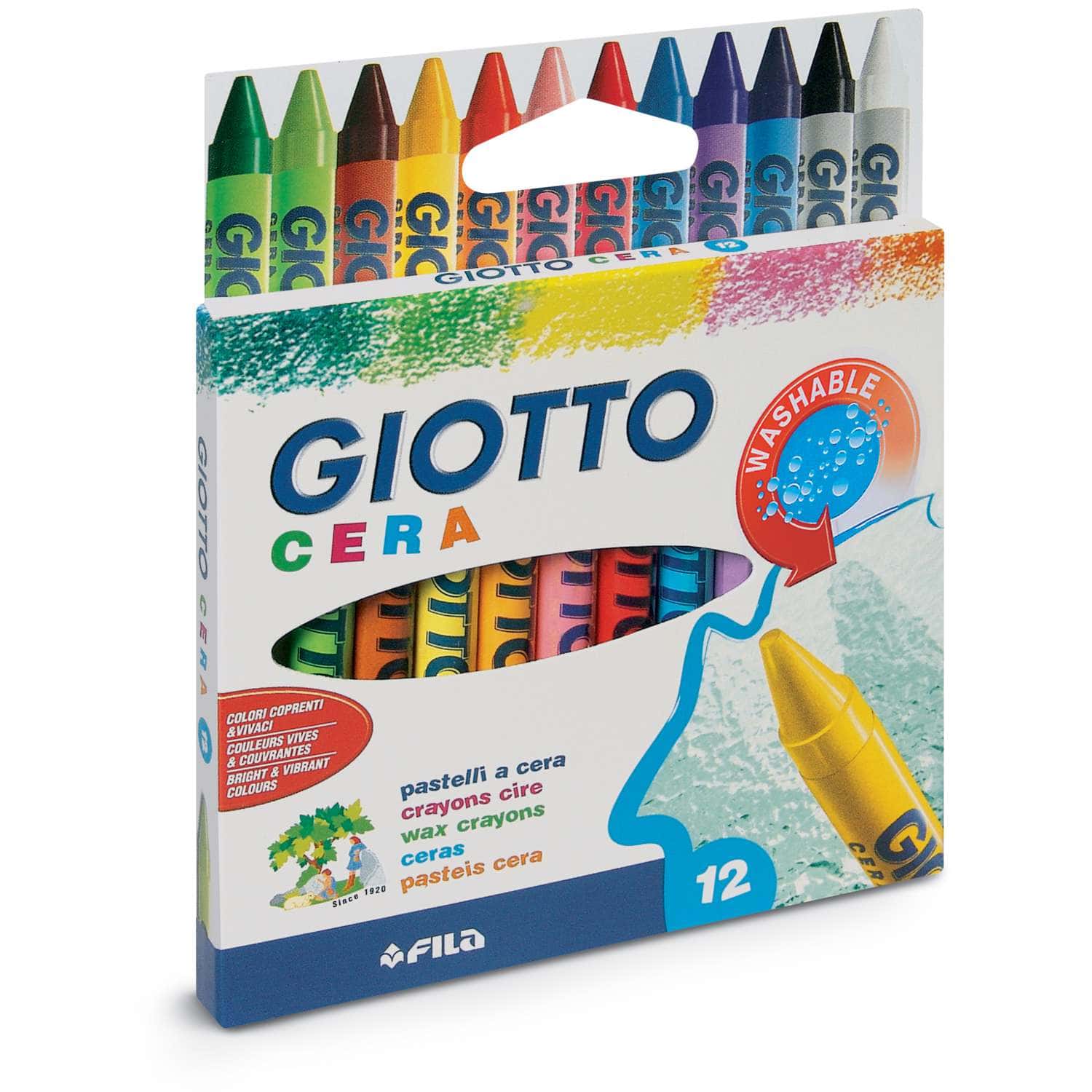 Giotto Cera Wax Crayon Sets, 50,000+ Art Supplies