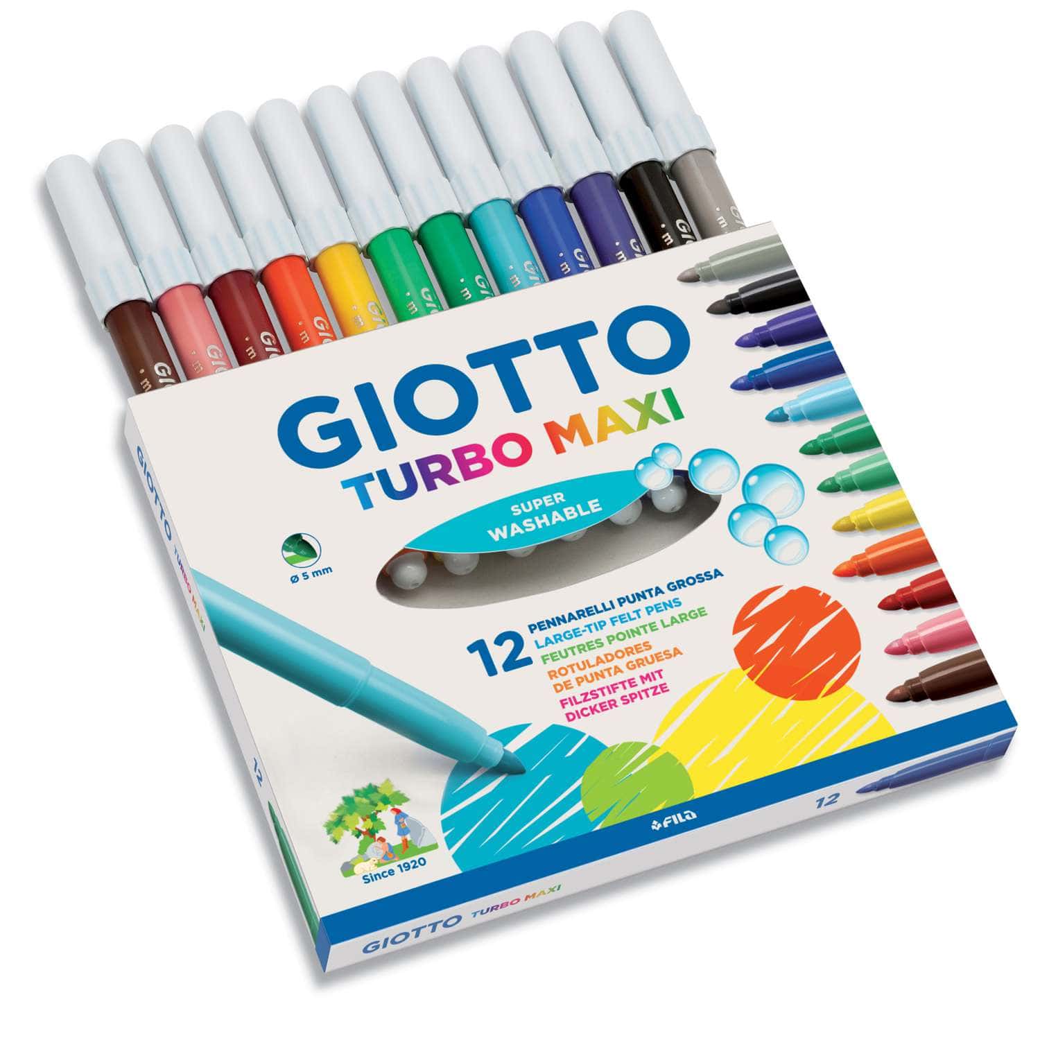 Giotto Turbo Maxi Fibre Pen Sets, 50,000+ Art Supplies