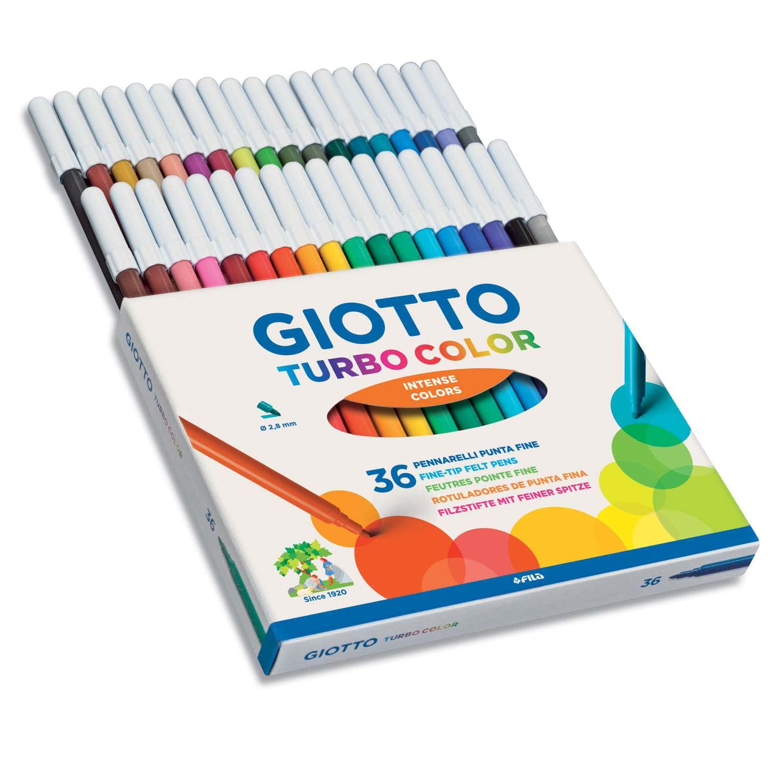Giotto Turbo Color Fibre Pen Sets, 50,000+ Art Supplies