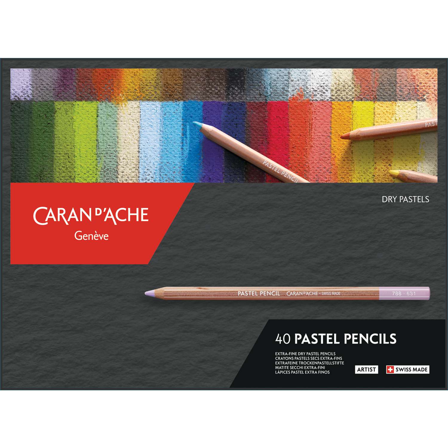 Caran dAche Pencils Coloured Dry " Pastel Pencils " Caran D'Ache 011 Light Yellow 7630002311342 