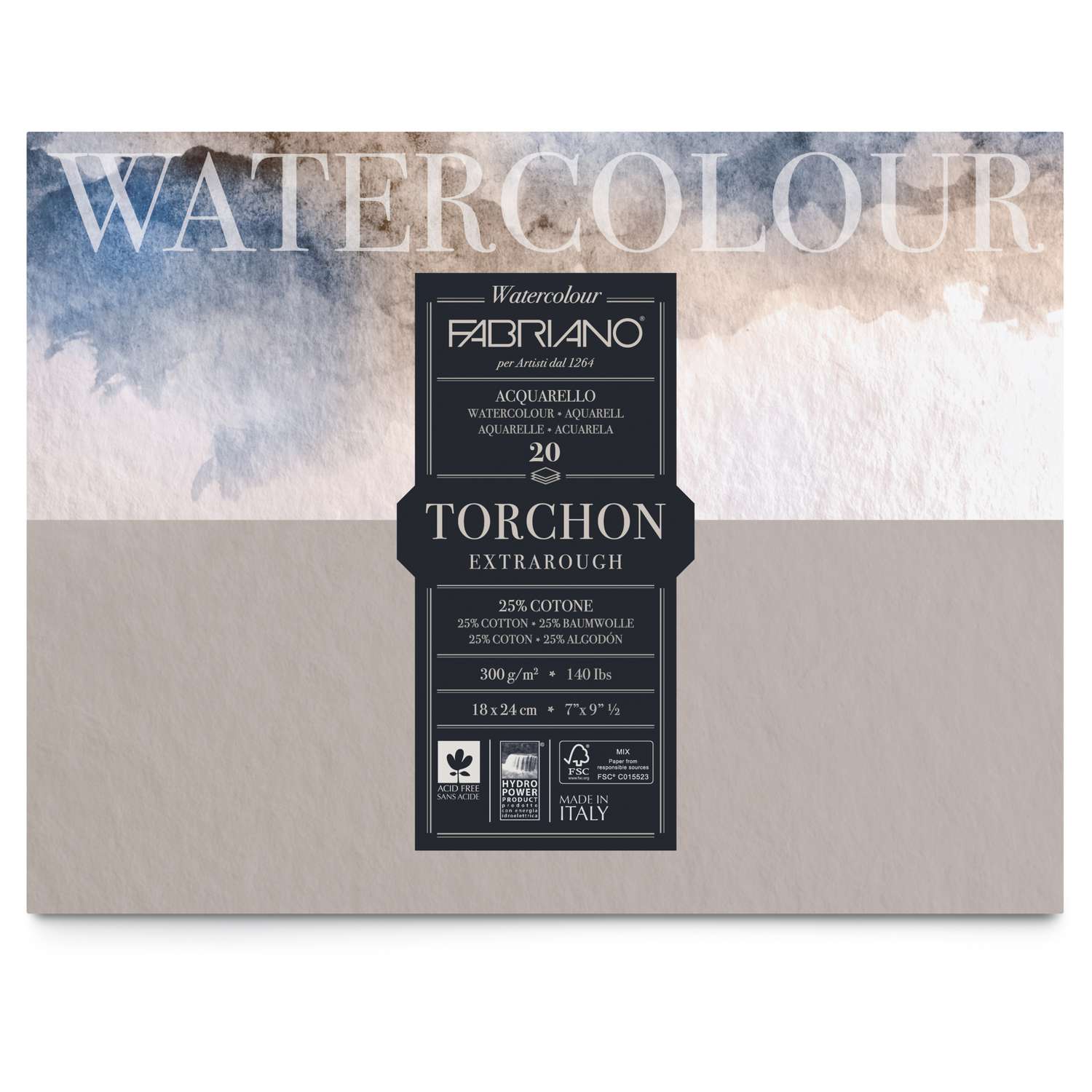 Fabriano Torchon Watercolour Paper Blocks/Pads