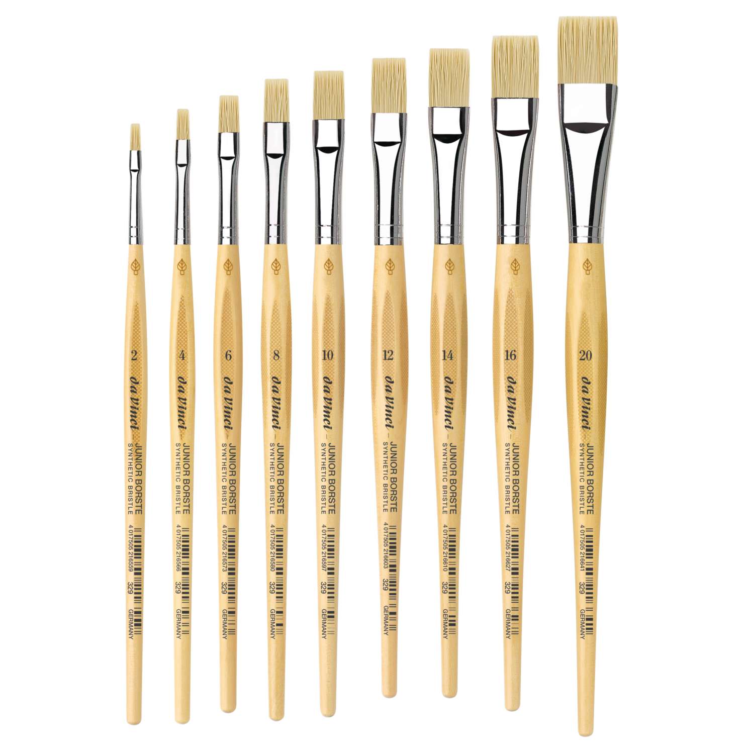 da Vinci FIT Synthetics Series 374 Flat Brushes, 50,000+ Art Supplies