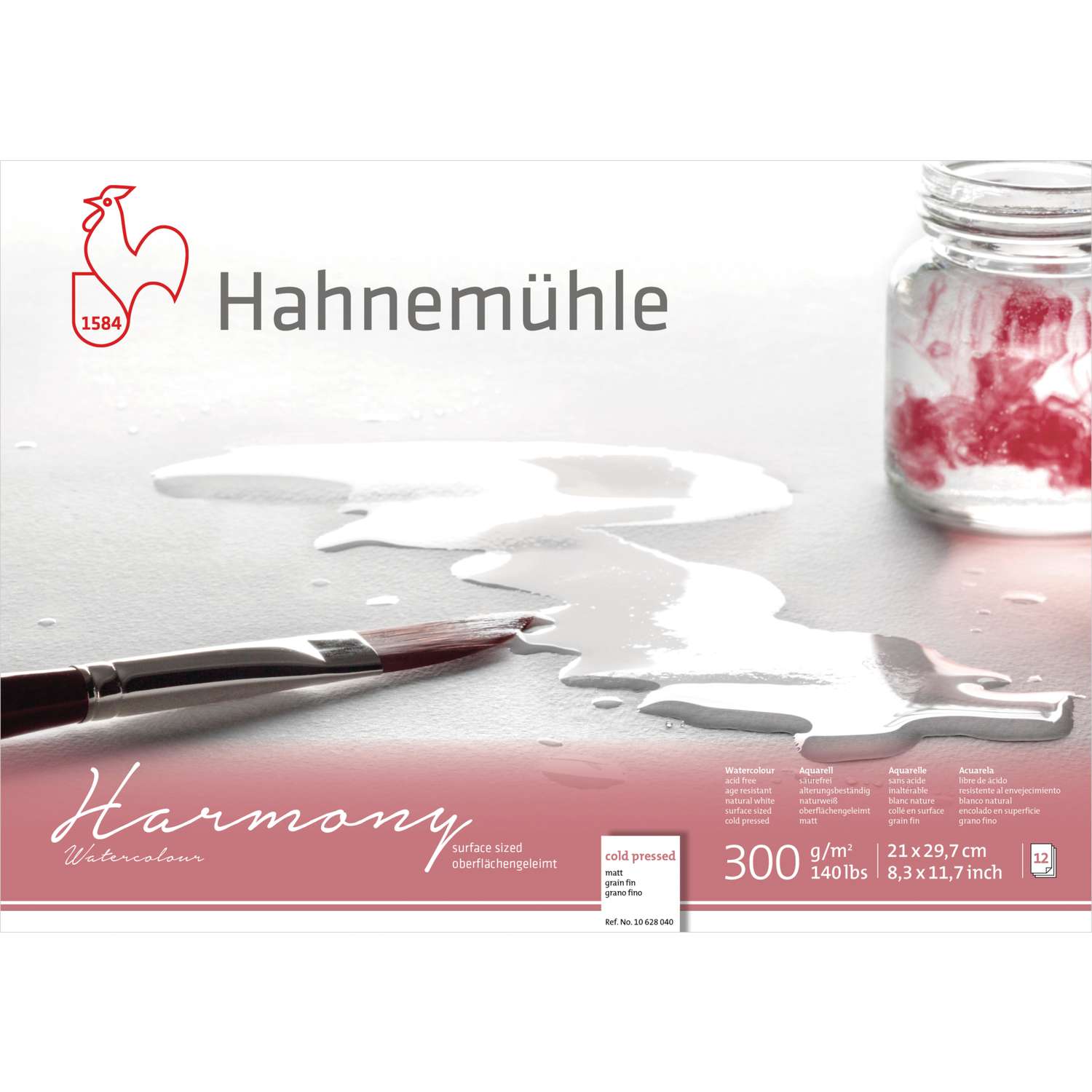Hahnemühle Quattro Watercolour Block 300gsm 30 Sheets | Various Sizes
