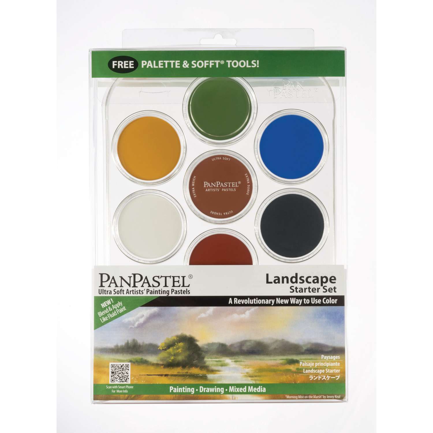 Panpastel Portrait starter set 7 couleurs avec palette et outils souples Panpastel Portrait starter set 7 couleurs avec palette et outils souples