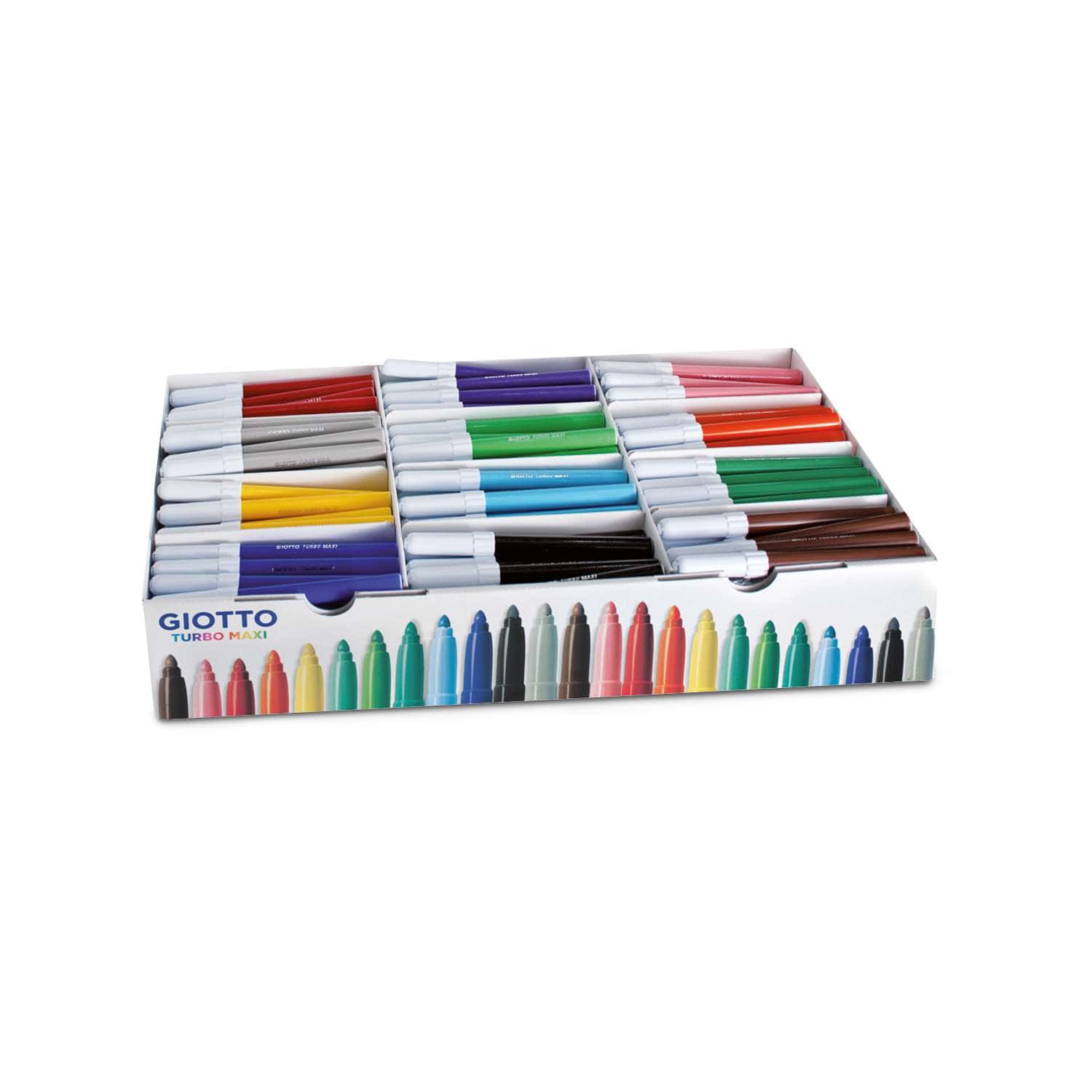 Giotto Turbo Maxi Fibre Pen School Set, 288 Pens