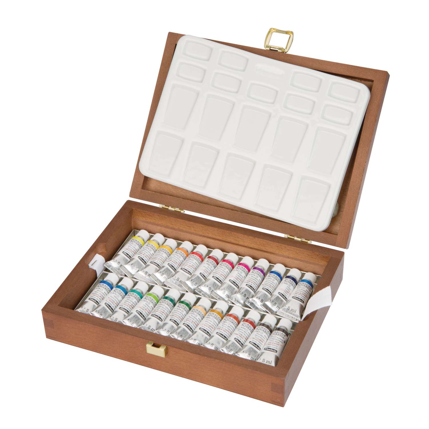  Schmincke - HORADAM® AQUARELL color box, 10 x 15 ml tubes,  basic assortment, 74510097, metal box, painting set, finest premium  watercolors : Toys & Games