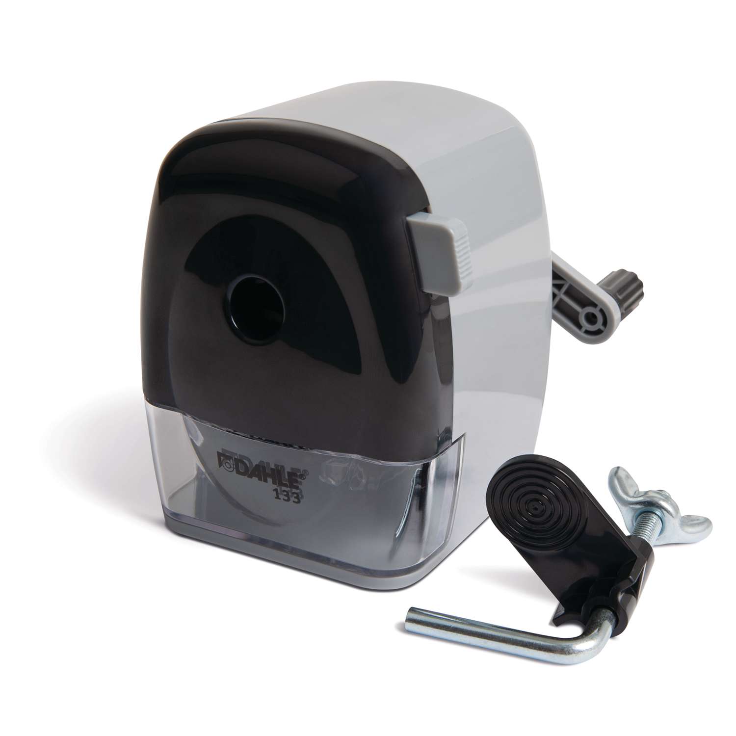 Dahle 133 Pencil Sharpener with Automatic Cutting System, Adjustable Point,  Accepts Standard Graphite or Oversized Artist Pencils