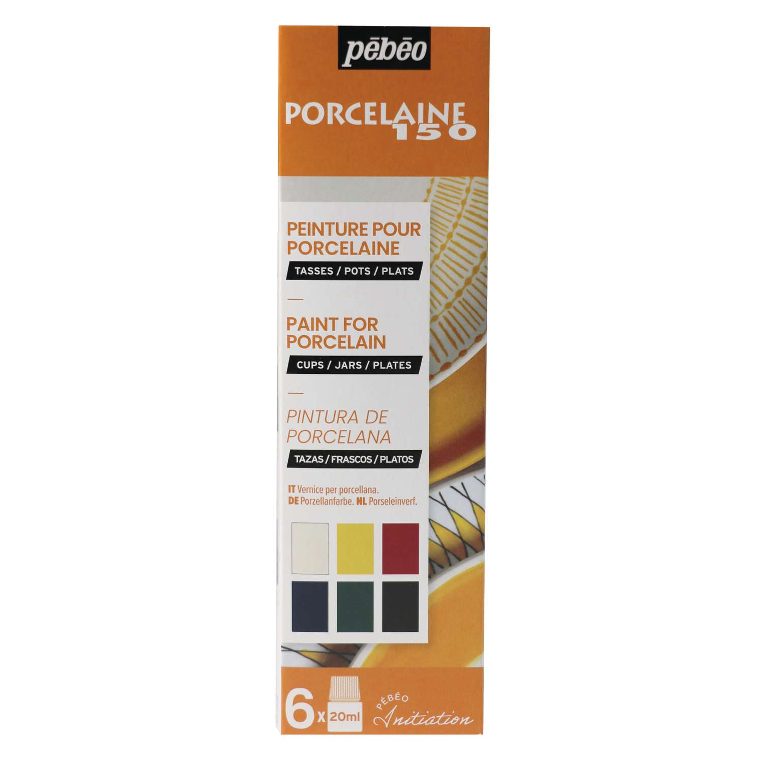 Pebeo Porcelaine 150 Paint Outliner, Gold | 20 ml