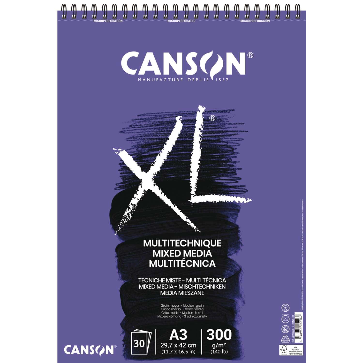 Rejse dygtige Sjældent Canson XL Mixed Media Paper | 50,000+ Art Supplies | Your Art Superstore