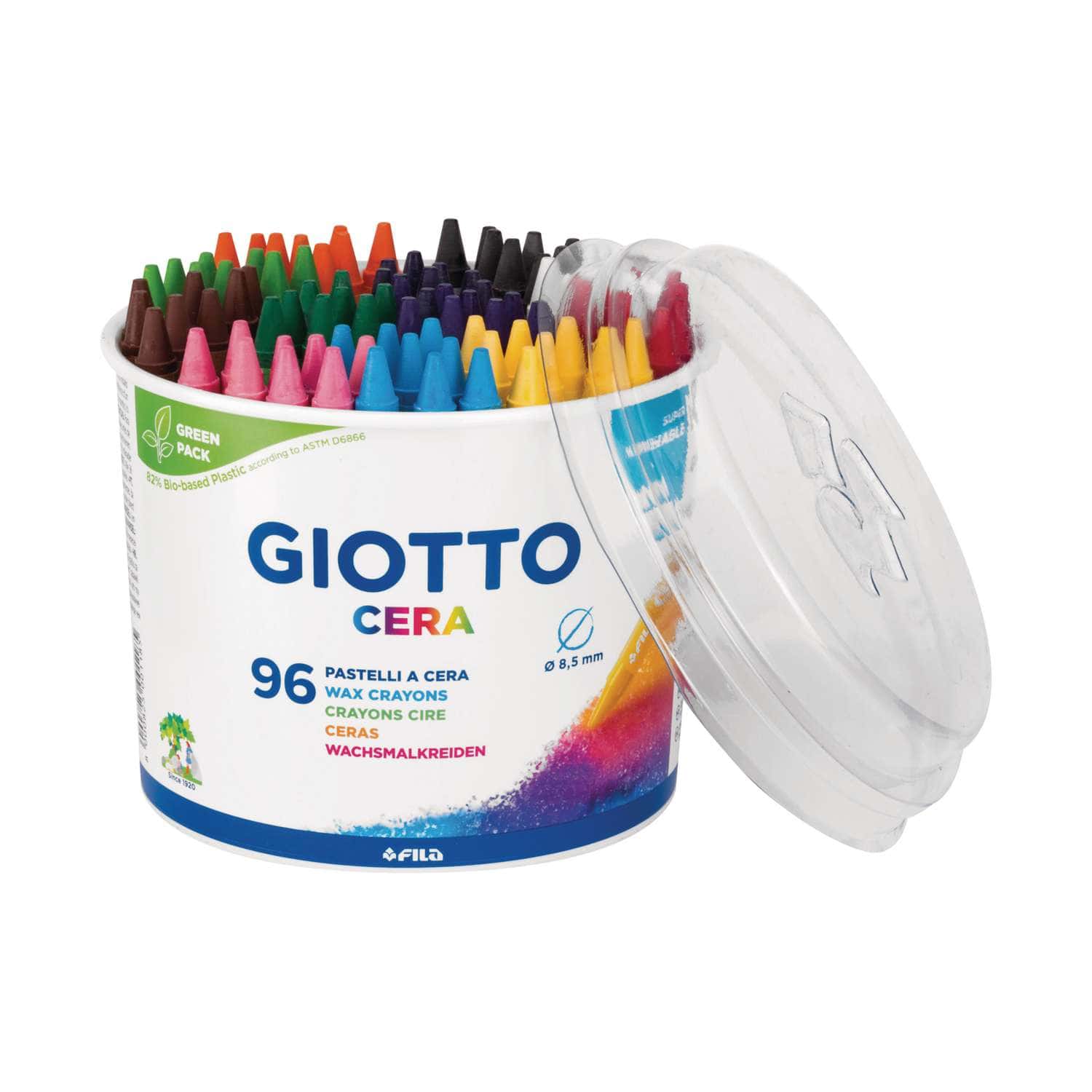 Giotto Cera Wax Crayon Large Set, 50,000+ Art Supplies