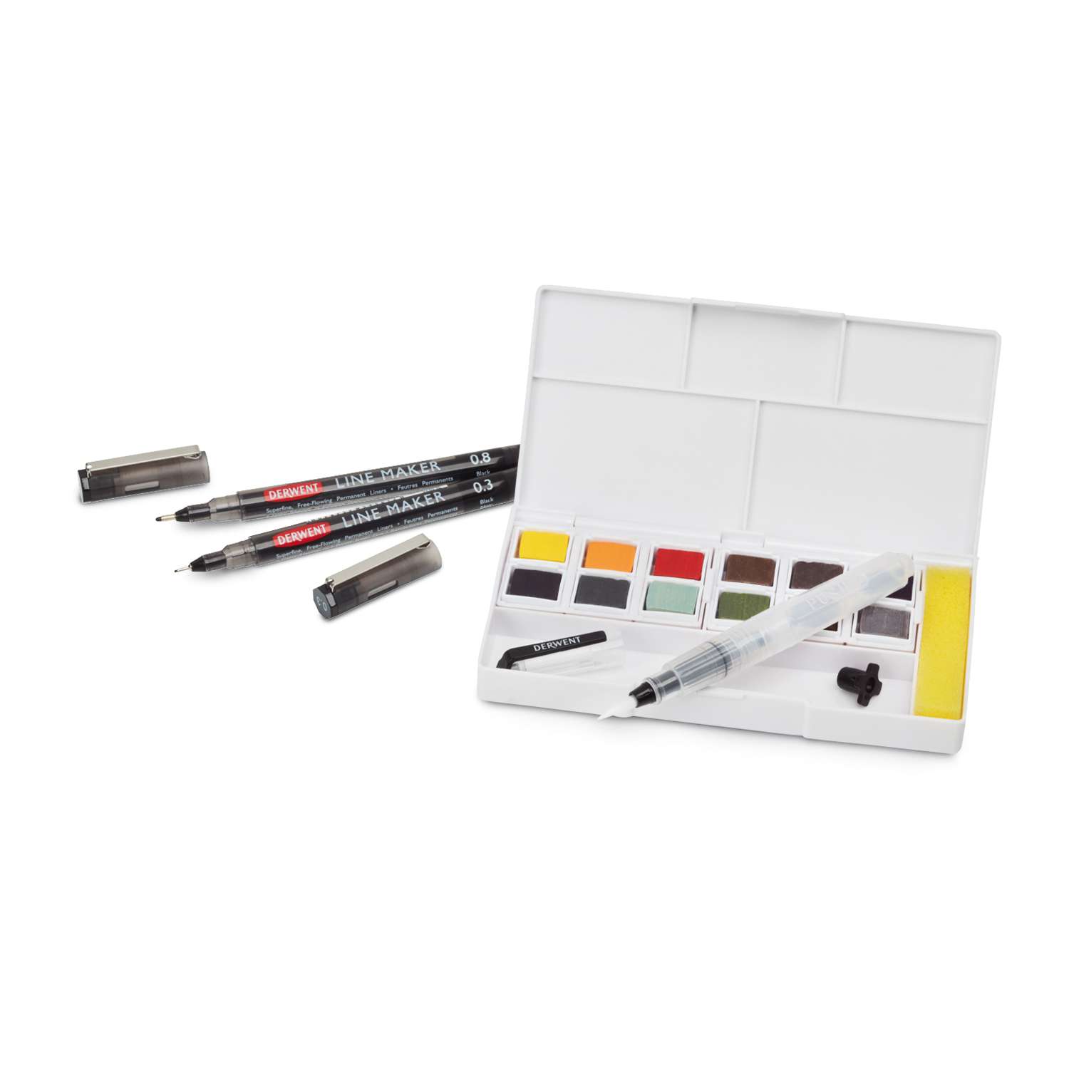 Derwent Line and Wash Paint Pan Set | 50,000+ Art Supplies | Your Art ...