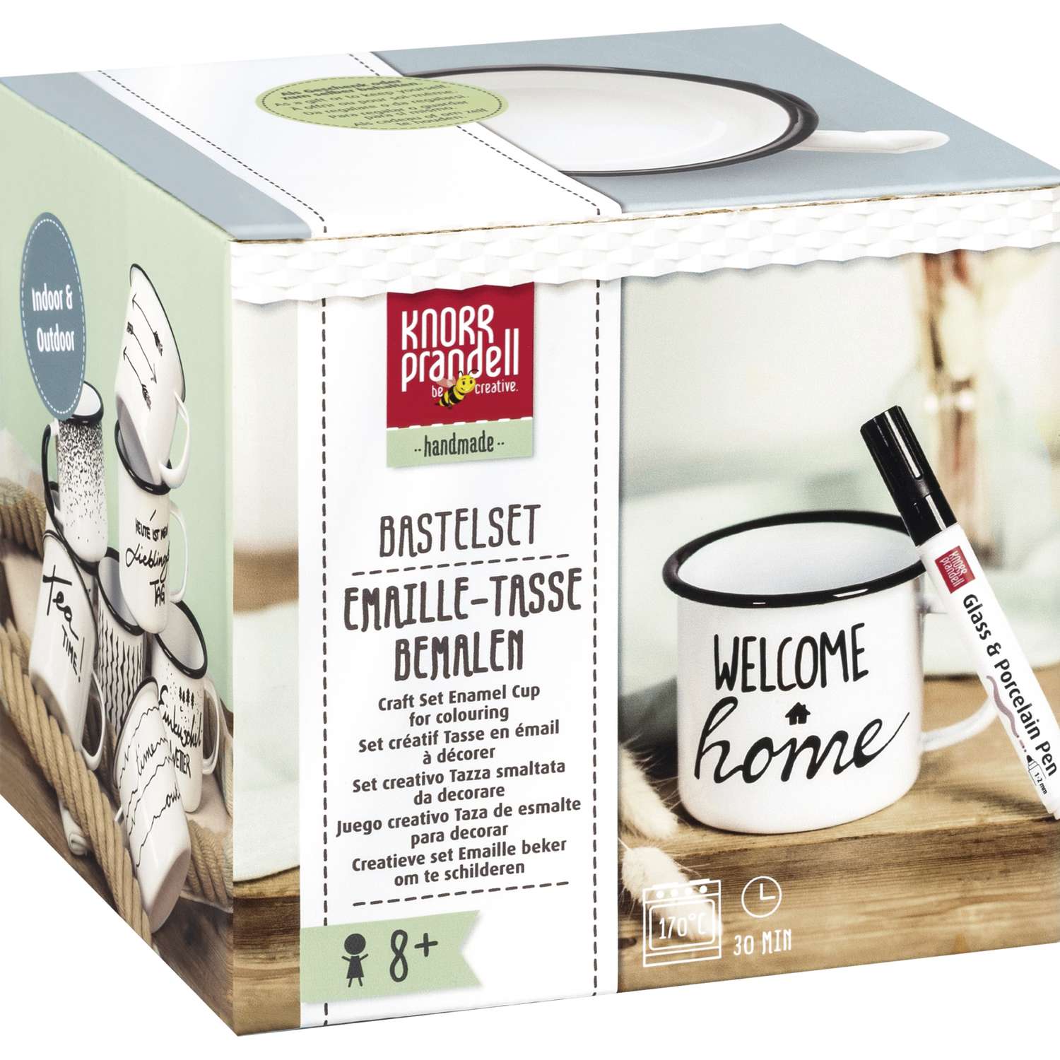 KNORR-PRANDELL, Enamel Cup Craft set — cup & pen set, 50,000+ Art  Supplies