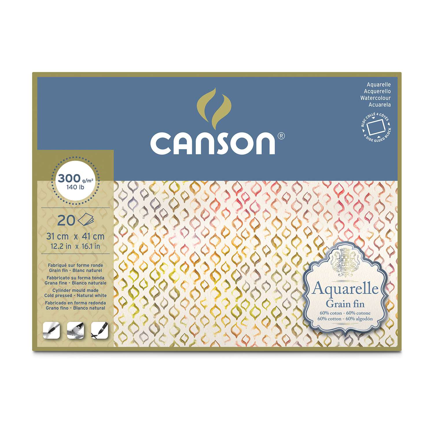 Canson Aquarelle Watercolour Paper | 50,000+ Art Supplies | Your Art ...