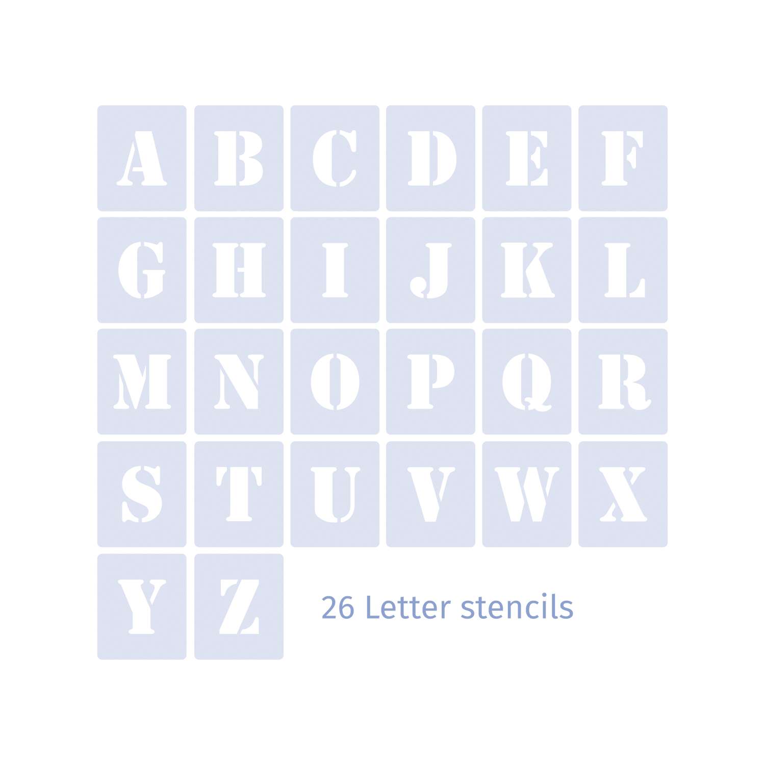 Letter Stencils at QBIX Stencils