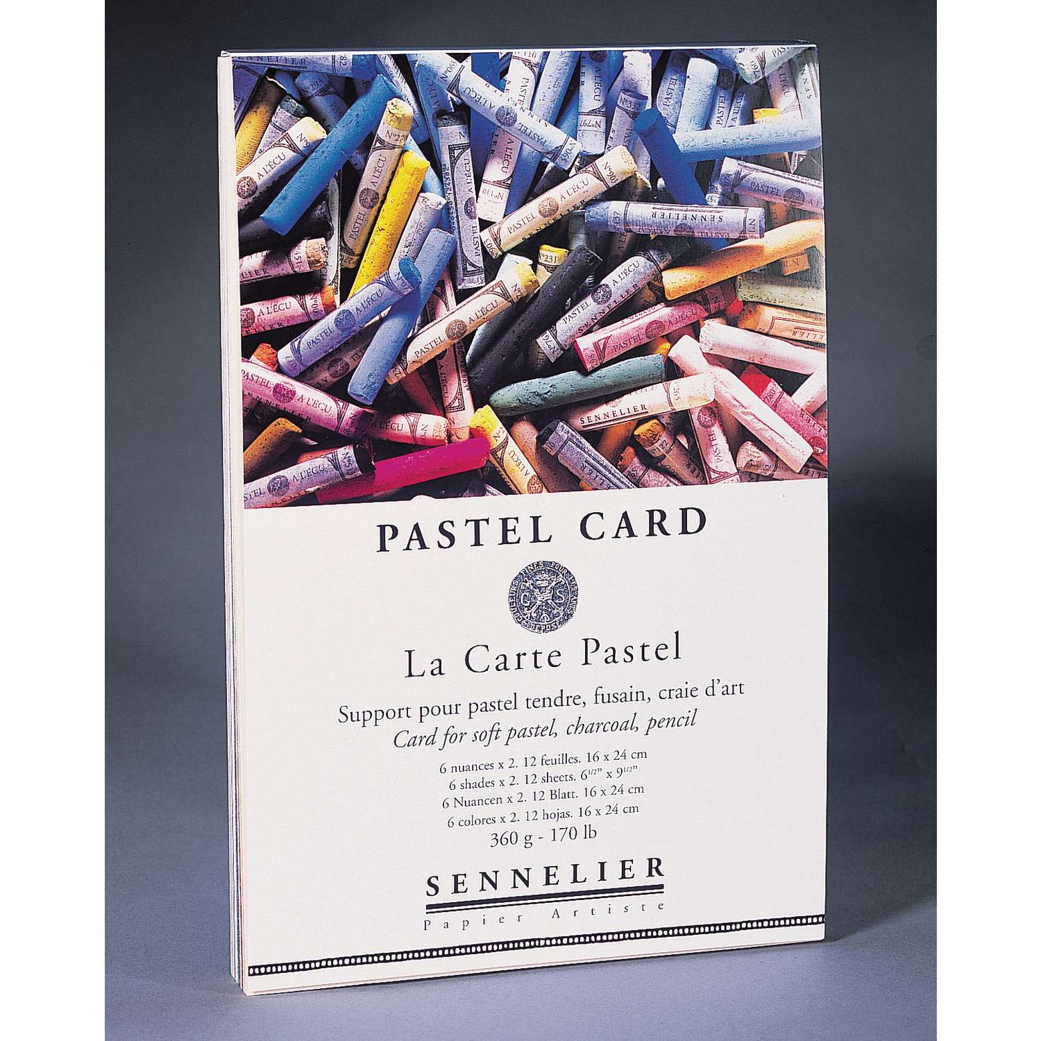Bloc Papier Pastel Sennelier La Carte - 40x60 Cm, 12 Feuilles Grain Fin (papier De Verre) - 360 G/m²