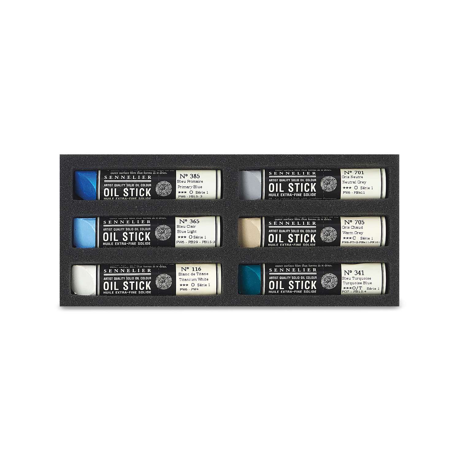Sennelier Oil Sticks 12 Mini - Set Paysage Et Estompe Pour Peinture à L'Huile