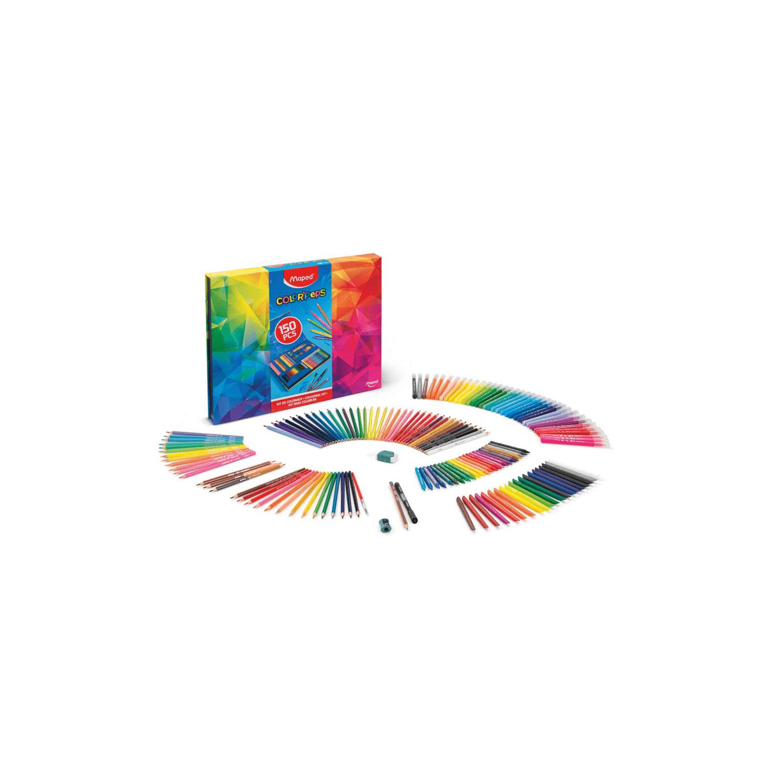 Maped® | COLOR'PEPS colouring kit — 150 items | 50,000+ Art Supplies ...