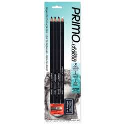 GENERAL'S® | PRIMO™ Charcoal Pencil set — 4 pencils + accessories