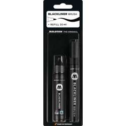 MOLOTOW™ | BLACKLINER Brush Marker set — marker + refill