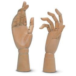 JAX® | Articulated Model Hands — light hardwood