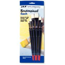 JAX® | Flat Bristle Brush set — 6 brushes