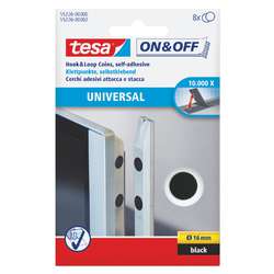 tesa® | ON&OFF Hook & Loop Coins — packs of 8