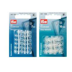 Prym | Transparent Snap Fasteners — light plastic