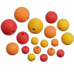 KNORR prandell | Coloured Wooden Beads — packs of 20