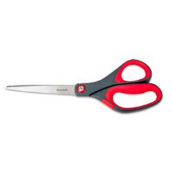 Scotch 1448 Precision Scissors, Pointed, 8-Inch Length, 3 1/8-Inch Cut,  Gray/Red