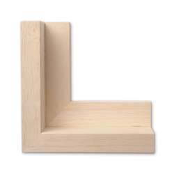 Gerstaecker | XL Floater Frame Sample — unvarnished Abachi wood