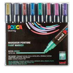 uni | POSCA PC5M Marker Metallic Set