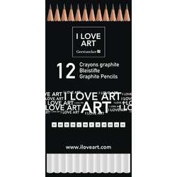 I LOVE ART | Graphite Pencil set — 12 pencils