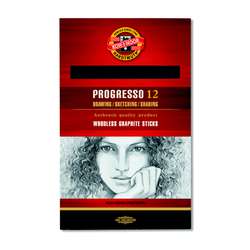 KOH-I-NOOR | PROGRESSO 8911 Solid Graphite Pencils — packs of 12