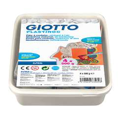 GIOTTO | PLASTIROC Modelling Clay packs — 4 x 500 g blocks