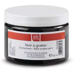 GERSTAECKER | artist junior  Black Scraper Paint — 125 ml jar