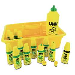UHU® | twist & glue School set — 12 x 35 ml empty bottles + 1 x 810 ml refill bottle
