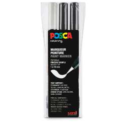 uni | POSCA Paint Marker set PCF350 — 3 black/white markers