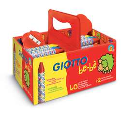 GIOTTO | be-bè maxi Crayon school set — 40 crayons, 2 sharpeners