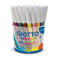 GIOTTO | TURBO MAXI Fibre Pen large set — 48 pens