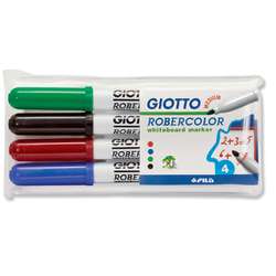 GIOTTO | ROBERCOLOR Whiteboard Marker set — 4 medium-tipped markers