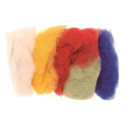 GLOREX | Felting Wool Small Mixed Pack — 5 x 10 g