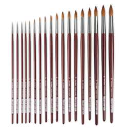 6 Pack 1/4 Brushes -  - Glass Etching Supplies Superstore