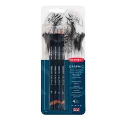 DERWENT | GRAPHIC Graphite Pencil packs — 4 pencils