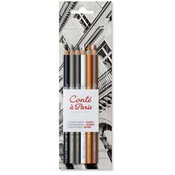 Conté à Paris™ | Sketching Pencil pack — 6 assorted pencils