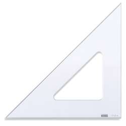 MINERVA | Right Angled 45° Set Squares — transparent acrylic