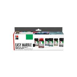 Marabu | EASY MARBLE Marble Paint set — 6 x 15 ml