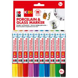 Marabu | KiDS Porcelain & Glas Mega Fun set — 10 markers