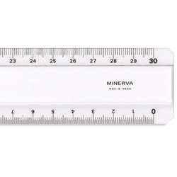 MINERVA | Double Bevelled Rulers — premium acrylic
