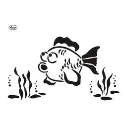 ViVA DECOR® | BLOB Paint universal stencil — fish