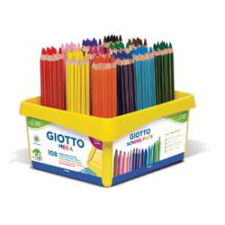 GIOTTO | MEGA School Coloured Pencil set — 108 crayons
